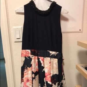 High lo floral occasion dress
